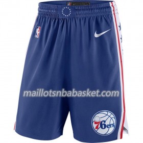 Philadelphia 76ers Homme Shorts Royal 2018-19 Nike Swingman